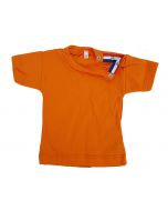 Baby T-shirt oranje met vlaggetje