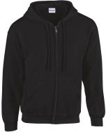 Heavy Blend Adult Full Zip Hooded Sweatshirt  3XL  black