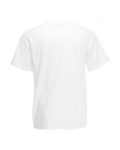 T-shirt Fruit of the Loom ronde V-hals-white